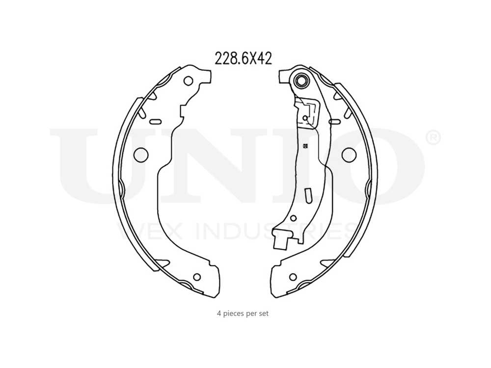 Колодки тормозные бараб. задние UNIO BRP-10041