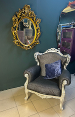 Зеркало, латунный профиль, золото