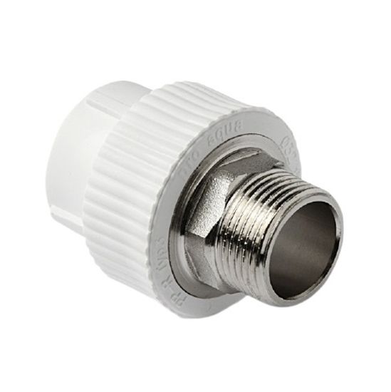 Муфта комбинированная под ключ Pro Aqua 40х1" 1/4 НР с наружной резьбой полипропиленовая