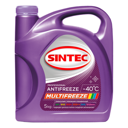 Антифриз готовый Sintec Antifreze Multi Freeze G11/G12/G12+/G12++/G13/G12evo (5кг)