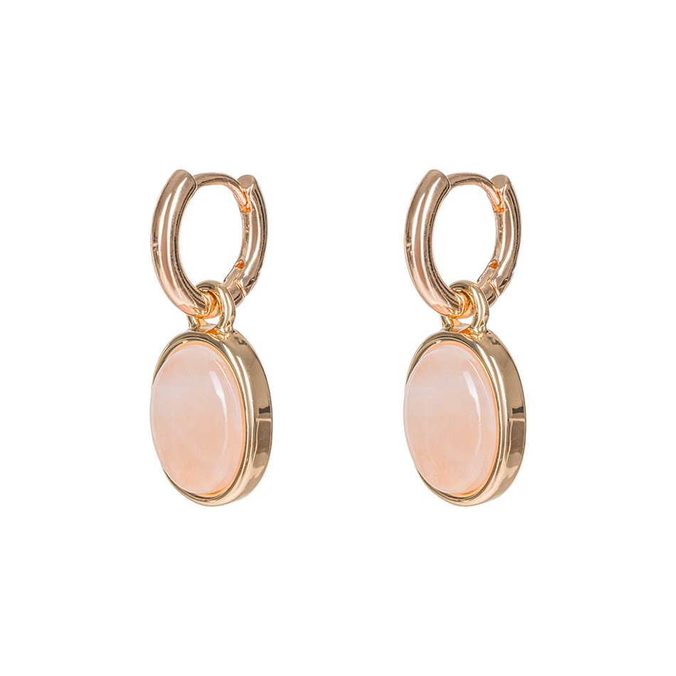 Серьги Fiore Luna ROSE QUARTZ LE1202 R/G