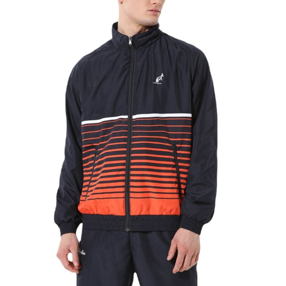 Мужской теннисный костюм Australian Smash Tracksuit With Lines - blu navy