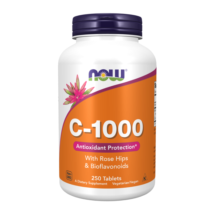 Витамин С с шиповником и биофлавоноидами,C-1000 mg, Now Foods, 250 таблеток