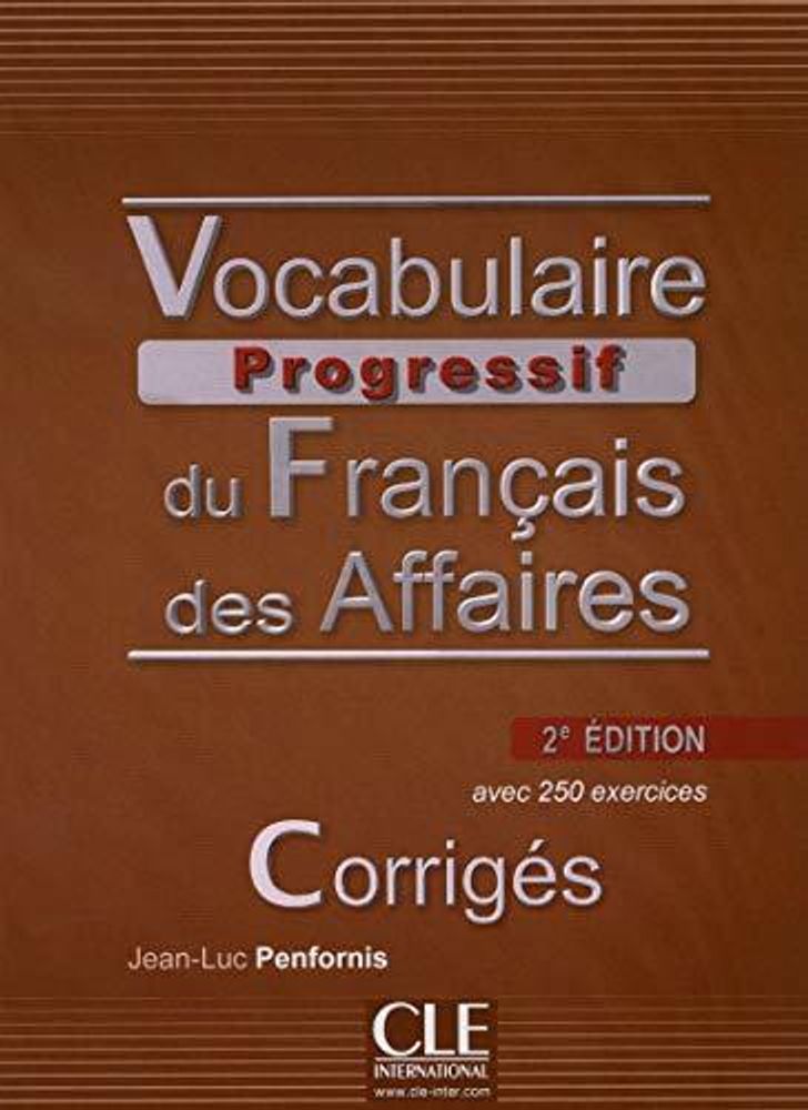 VOCAB PROG DU FRANC DES AFFAIRES 2E corrig.