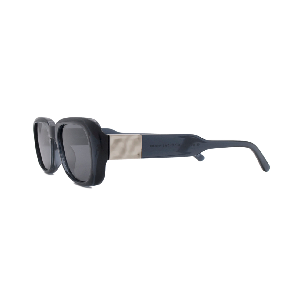 Очки Genex Sunglasses 696 c.119 прямоугольные прозрачно-синие с серебром