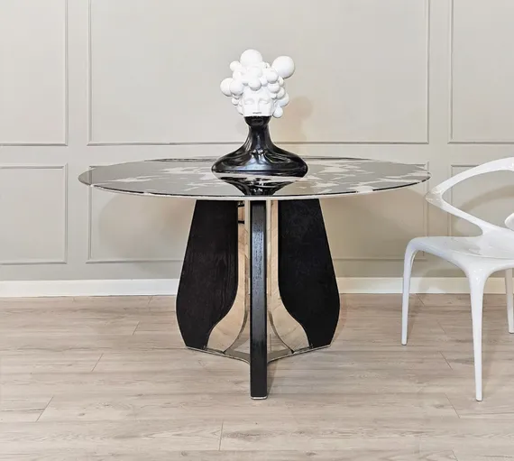 Стол с вращающейся столешницей 4473, Ø135 см, керамогранит