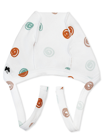 Чепчик Швы наружу Горошек RinaAmari