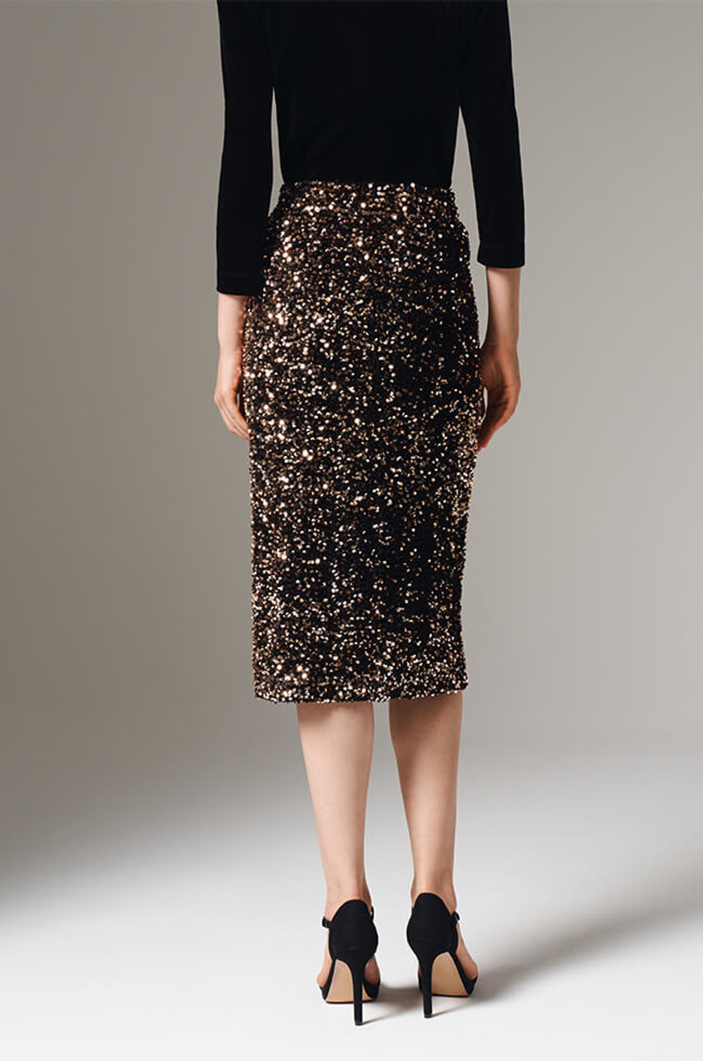 4847 Юбка женская (золото)