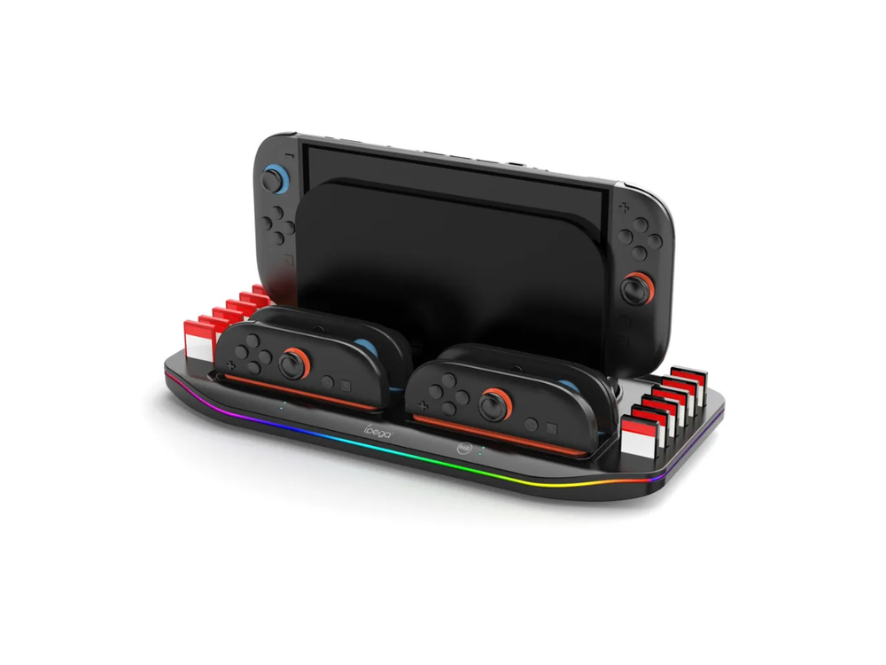 Зарядная док-станция IPEGA, для Nintendo Switch, 4 слота, нескользящее основание