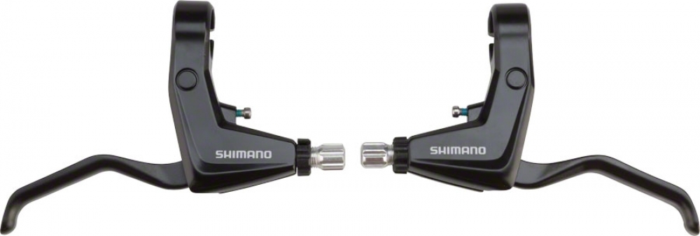 Тормозная ручка Shimano Alivio, T4000, прав+лев, черная, v-br под 2 пальца