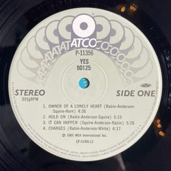 Винтажная виниловая пластинка LP Yes 90125 (Japan 1983) (Obi) Changes