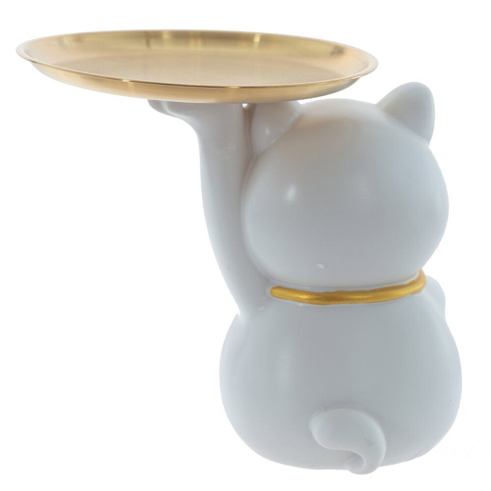 GAEM Фигурка декоративная с подносом "Кошка", L18 W14,5 H16,5 см