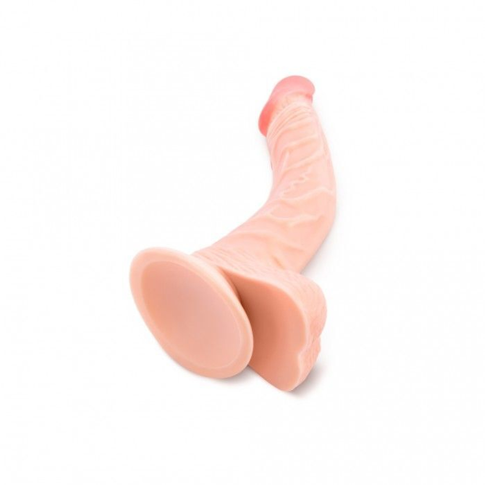 Телесный фаллоимитатор-реалистик Pink Vibe - 21 см. (Цвет: телесный)