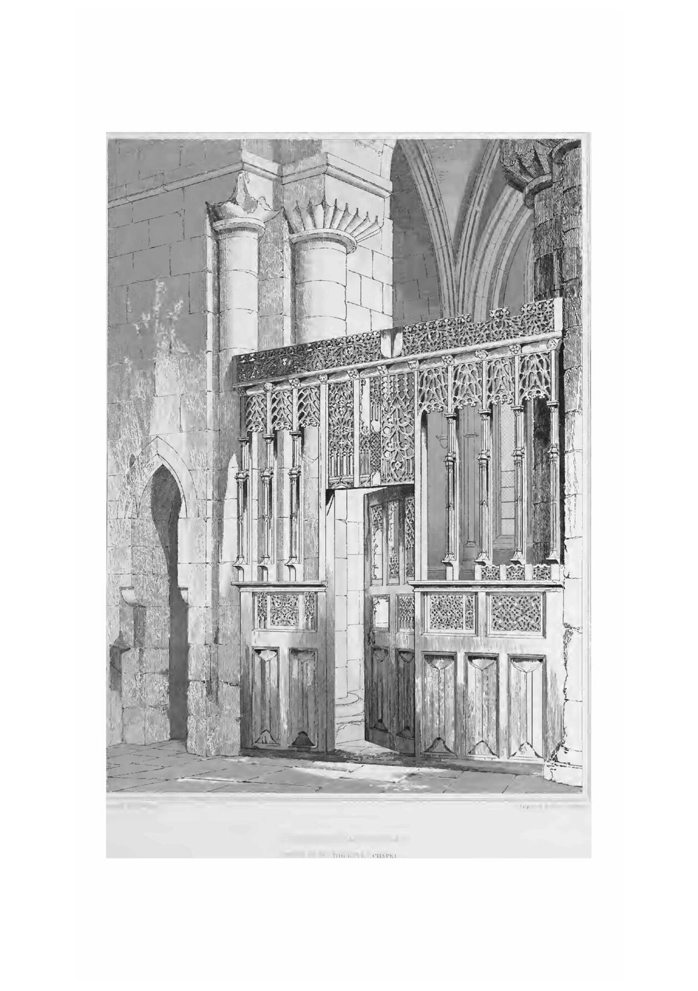 Illustrations of geometric tracery from the paneling belonging to Carlisle Cathedral | R. W. Billings