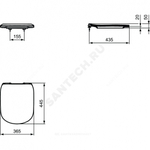 Сиденье для унитаза дюропласт микролифт TESI Ideal Standard T352701