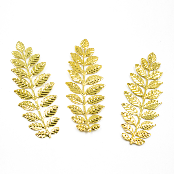 Декор для урны металл золото Веточка