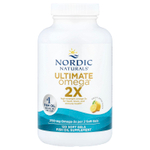 Nordic Naturals, Ultimate Omega® 2X, омега-3, лимон, 120 капсул (1075 мг в капсуле)