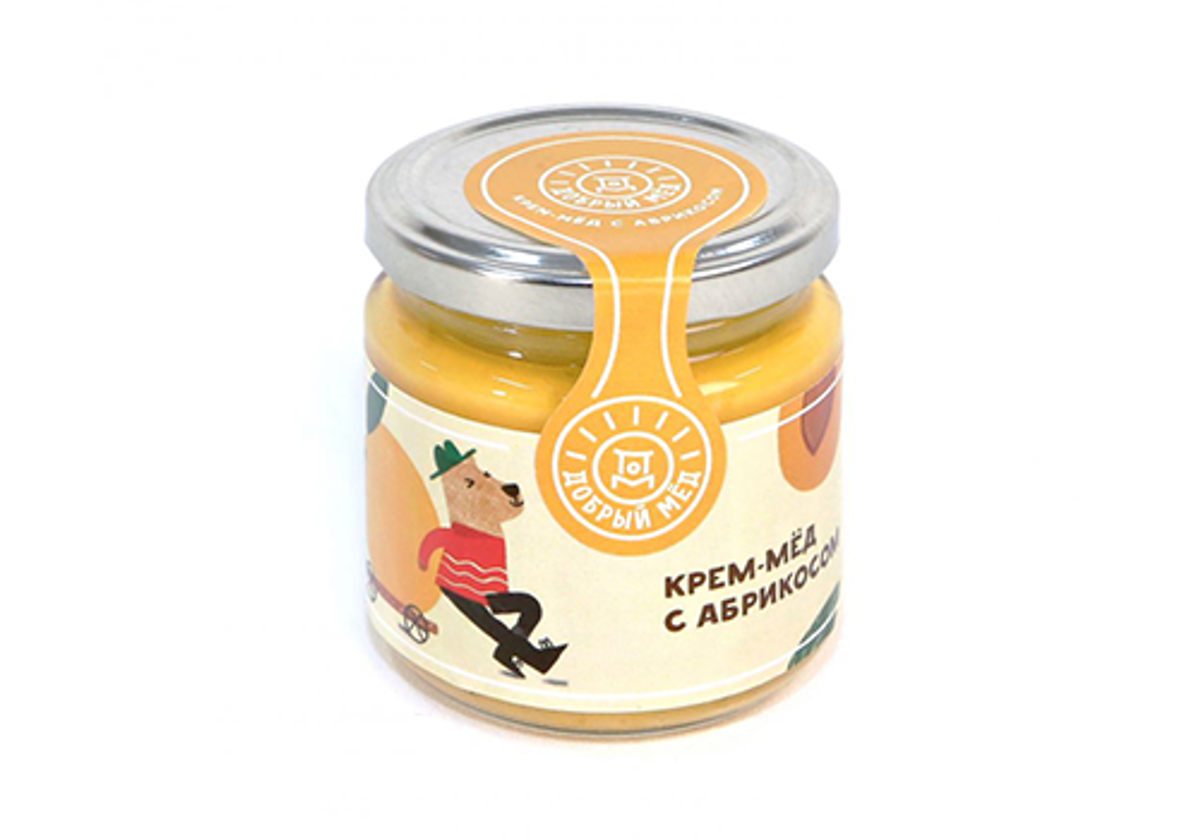 Крем-мёд с абрикосом "Добрый мед", 120г