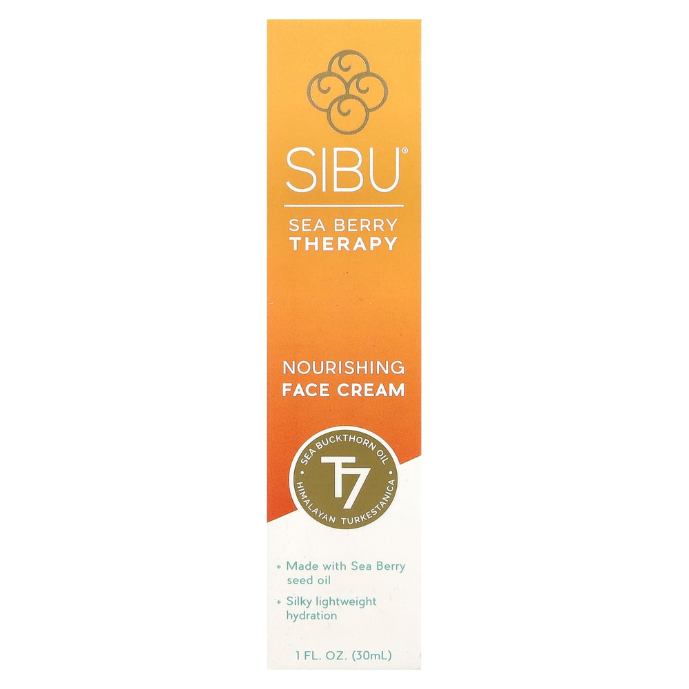 Sibu Beauty, Облепиха, питательный крем для лица, 1 ж. унц.(30 мл)