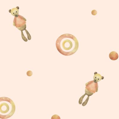 карамельные мишки на персиковом