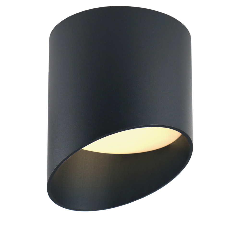 Светильник GX53 ART FLUTE чёрный универсальный, 83*100 мм, 40 шт/кор