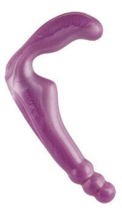 Безременной фиолетовый страпон без вибрации, 17 см
