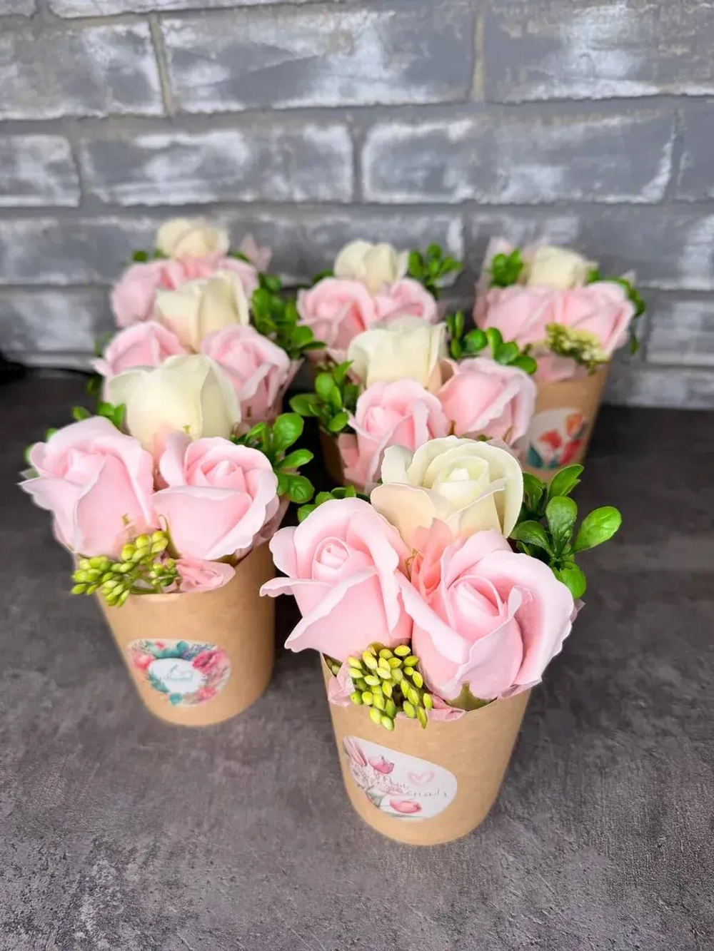 Букет из мыльных роз, набор 5 шт.