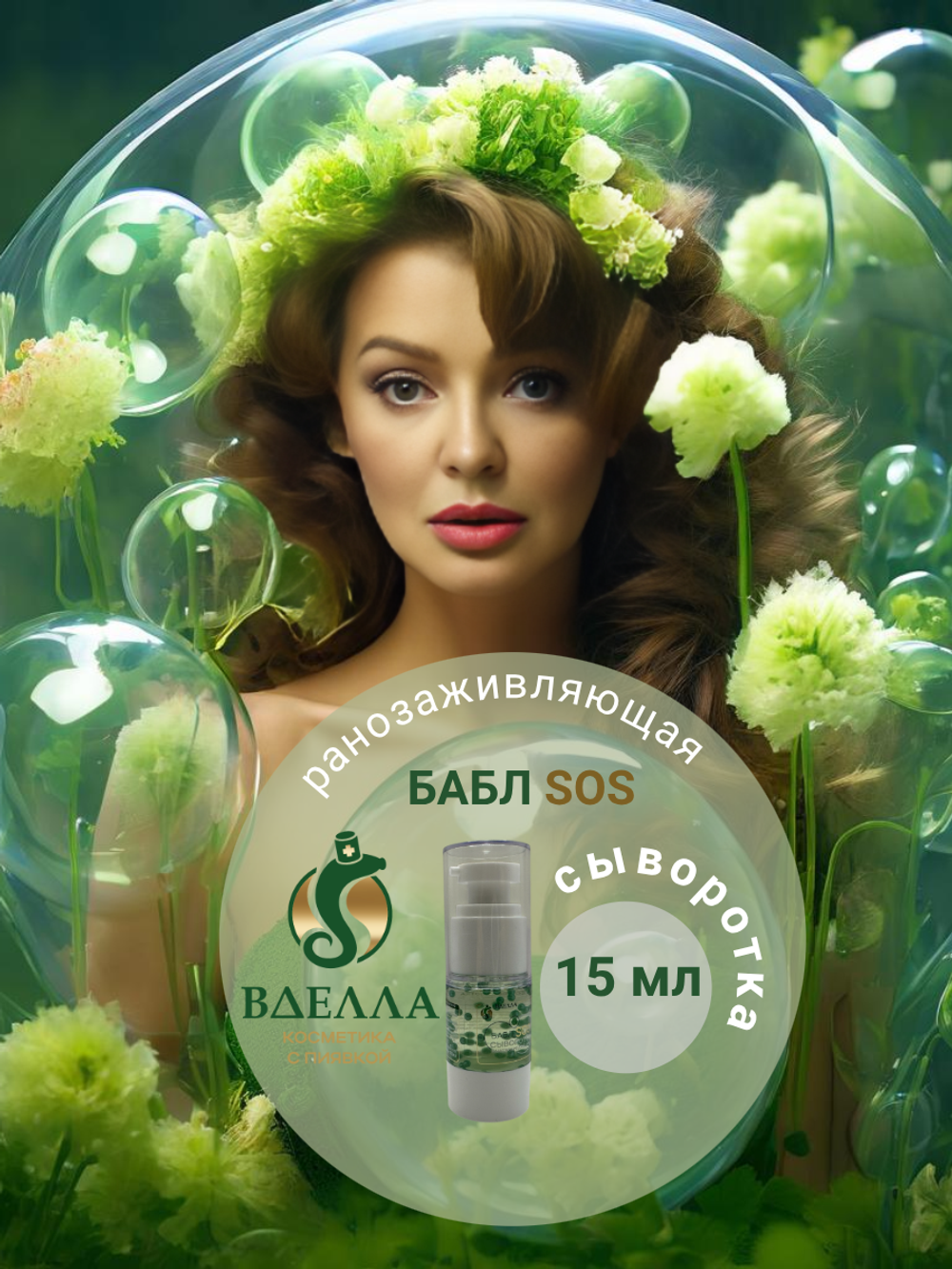 БАБЛ SOS сыворотка ранозаживляющая ВДЭЛЛА, 15 мл