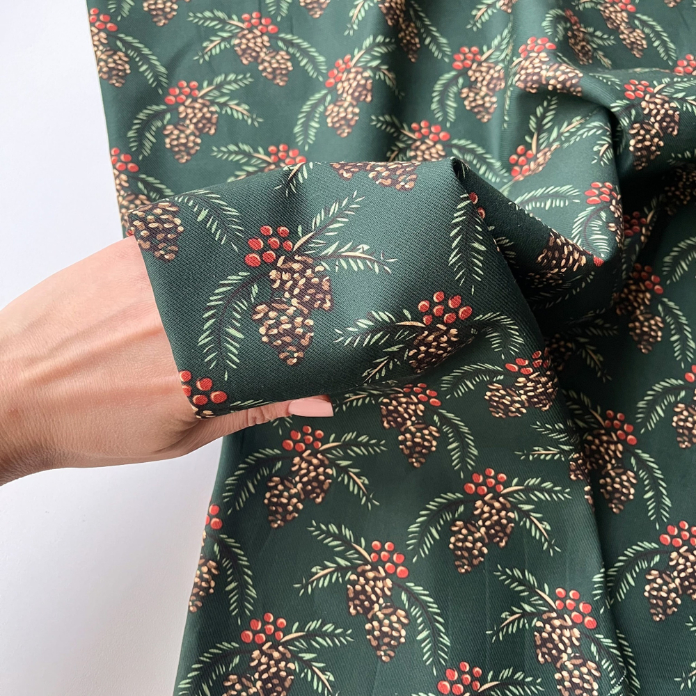 Хлопок твил Шишки