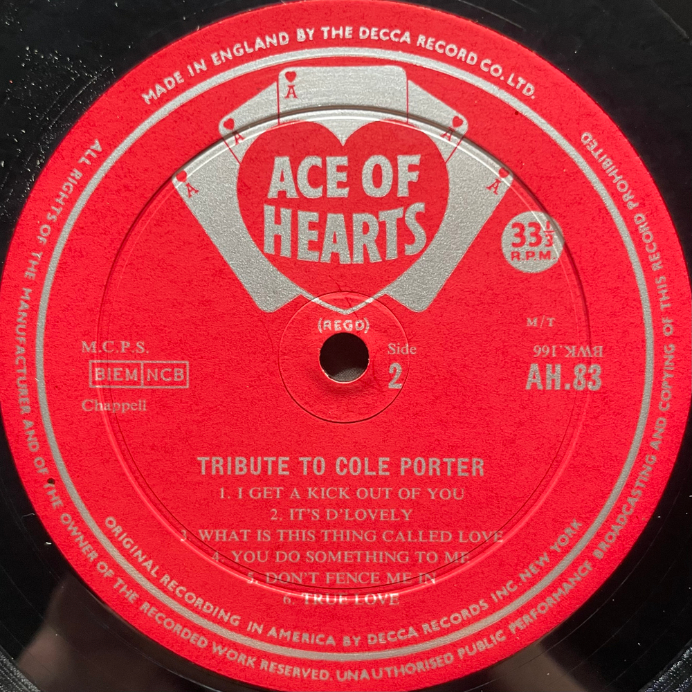 Сборник Tribute To Cole Porter (Англия 1964г.)