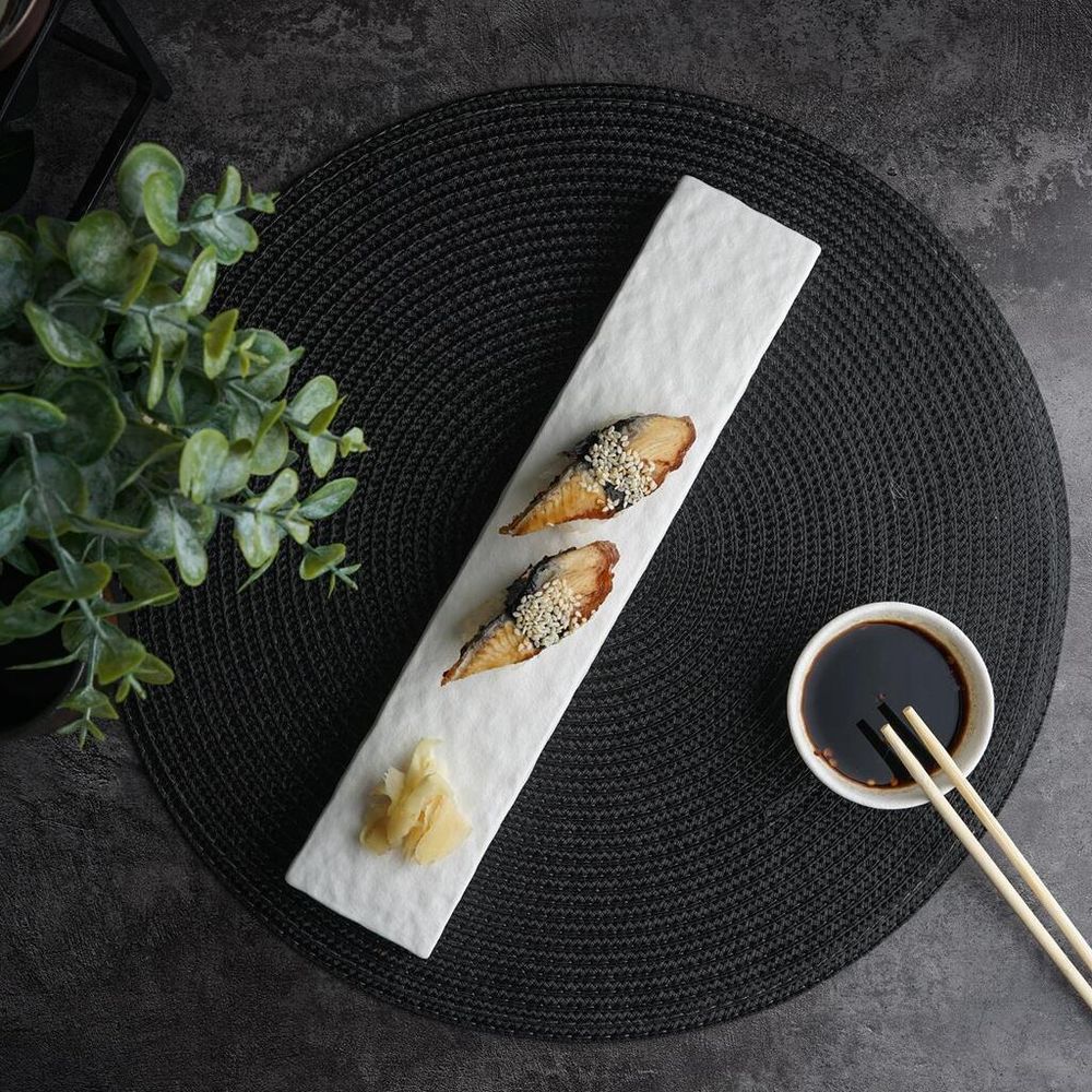 Блюдо прямоугольное 30,6*6 см h2,8 см White Matt Panasia P.L. Proff Cuisine [4]