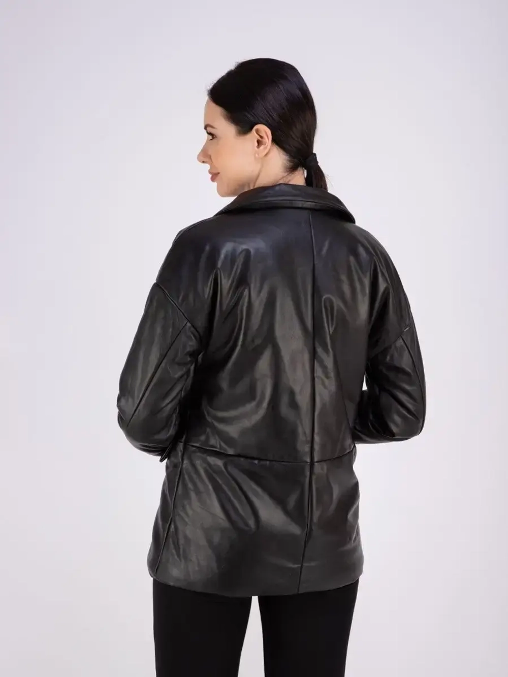 Кожаная куртка весна из натуральной кожи