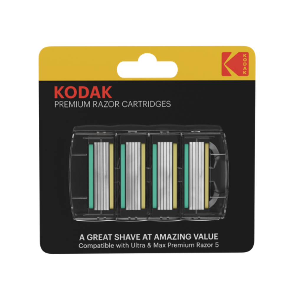 Сменные кассеты для бритья Kodak Premium Razor 5 лезвий 4 штуки
