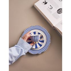 Набор кофейных пар в полоску Vintage Charm, 90 мл, 2 шт.