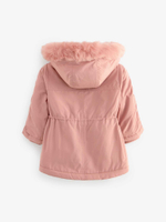 Куртка утепленная с капюшоном для девочки Next Q81-815, Розовый