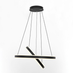 Citilux Дуэт CL719641 LED Люстра подвесная с пультом Чёрная