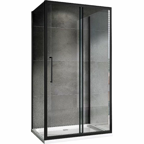 Душевой уголок Abber Schwarzer Diamant 160x60 AG30160BH-S60B-S60B стекло прозрачное/профиль черный