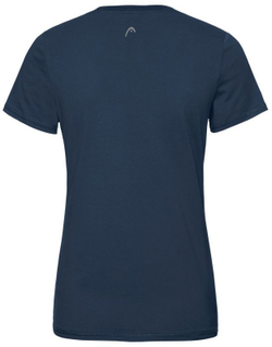 Женская теннисная футболка Head Club Lucy T-Shirt W - dark blue/white
