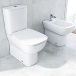 Унитаз-компакт (чаша) Ideal Standart ESEDRA напольный, короткая проекция, глубокий смыв, в комплекте сиденье "Микролифт" (T282001+T318301)