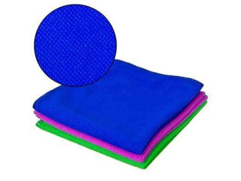 Салфетка из микрофибры универсальная 30*30см VETTA 3 цвета (500шт/кор)