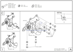 Фаркоп оцинкованный Galia T065A для Toyota Land Cruiser Prado 2003-2009, 2009-, Lexus GX 470 2003-2009, GX 460 2009-(паспорт и сертификат в комплекте)(без электрики)