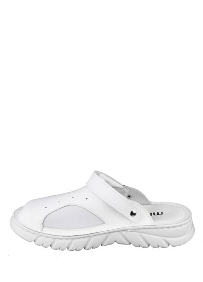 15 | "Kina" | Белые женские медицинские сабо натуральная кожа