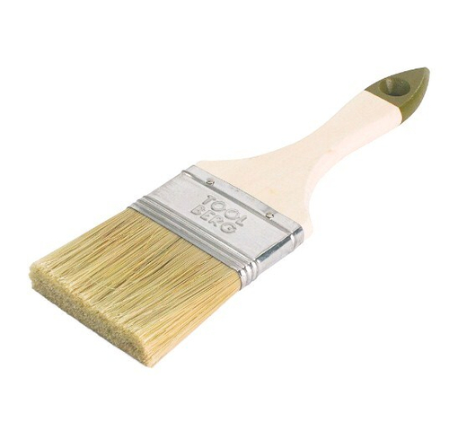 Кисть плоская Микс  -  Стандарт  63мм / смесь.щет, дер.руч. TOOLBERG  (Лакра) 0111214