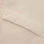 Куртка Ymkashix двухсторонняя Ride Puff бежевая / пыльно-синяя