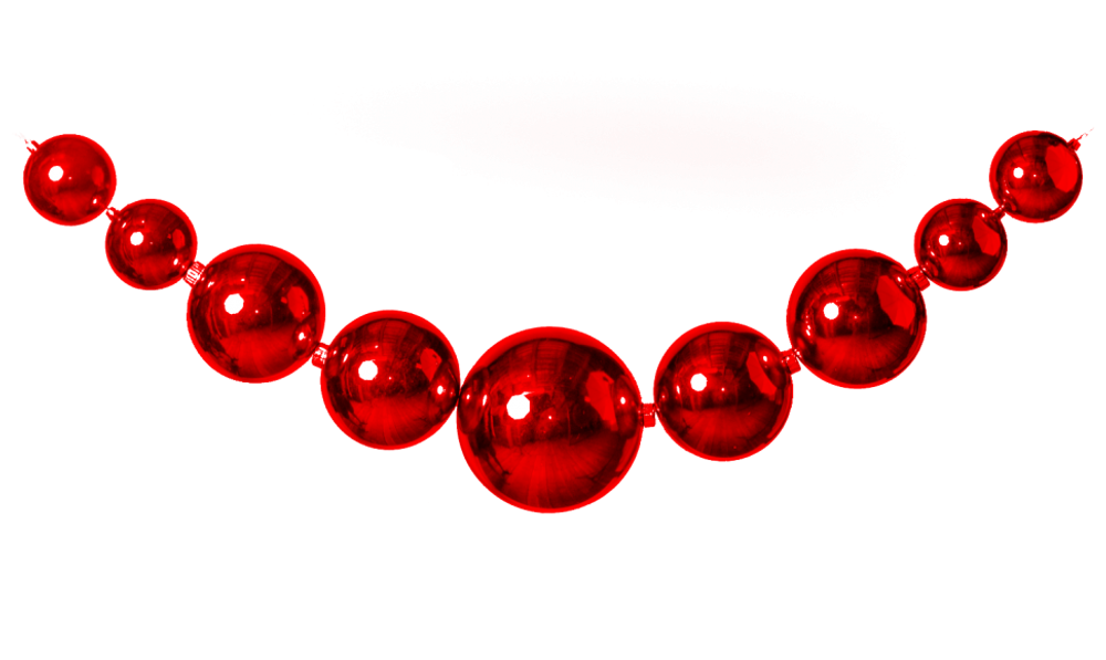 Большие Бусы из шаров разного диаметра