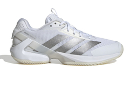Женские теннисные кроссовки Adidas Adizero Ubersonic 5 W Clay - cloud white/silver metallic/cloud white
