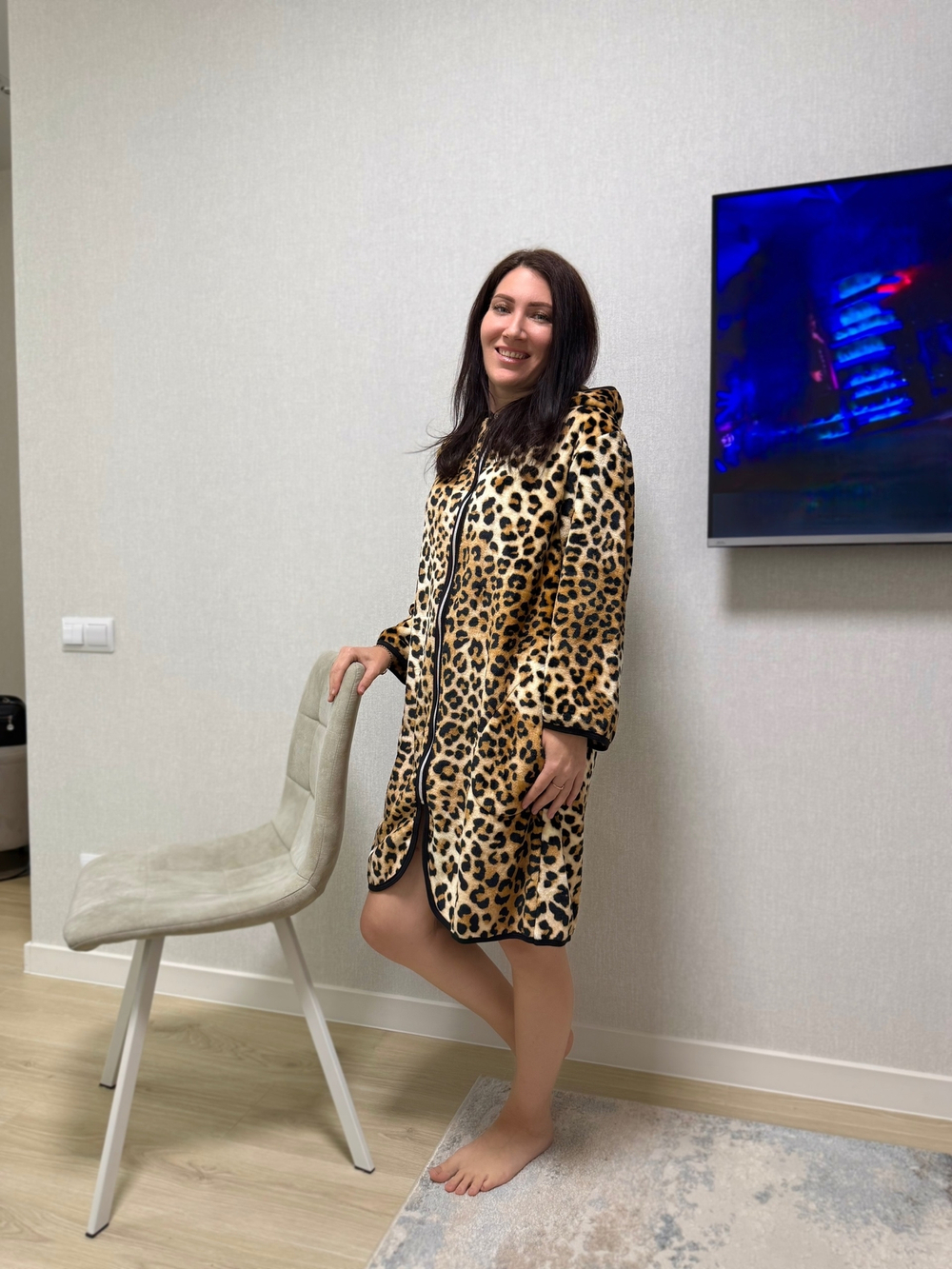 Халат женский "Красотка В.Т" молния (24)