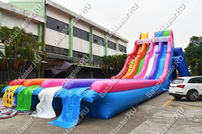 Надувная водная горка «Стремительные спуски», 24*6*8 м