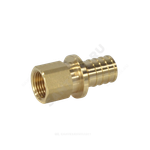 Муфта для PE-X труб аксиальная латунь Дн 20х3/4" ВР РОС