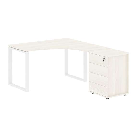 Стол эргономичный с тумбой EQCET 1318(R) 1360х1880х750 EDIS